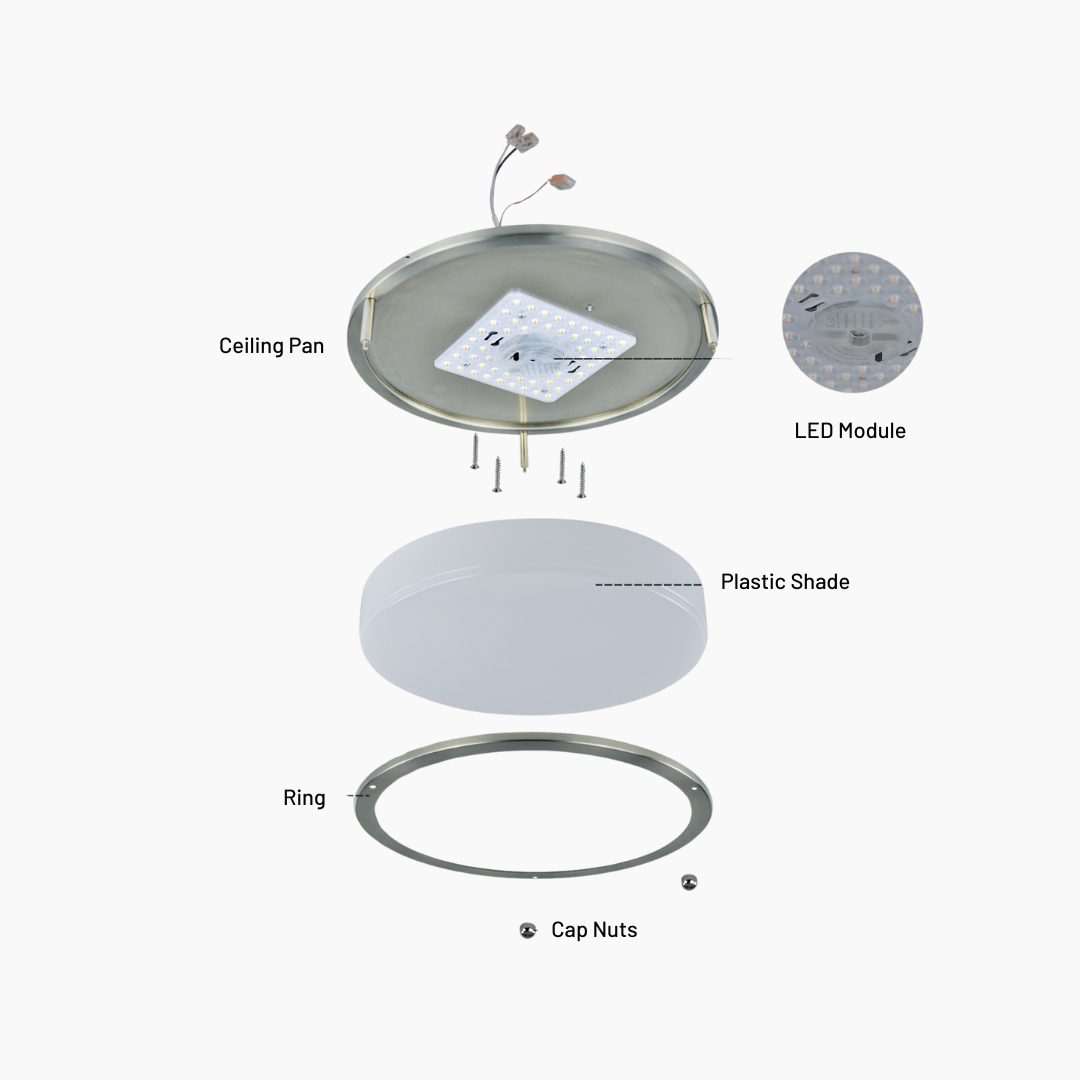 Ultrathin Double Ring LED Ceiling Light 03 - Edan Lighting