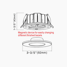 3'CCT Selection Recessed Downlight - Richmond - Edan Lighting